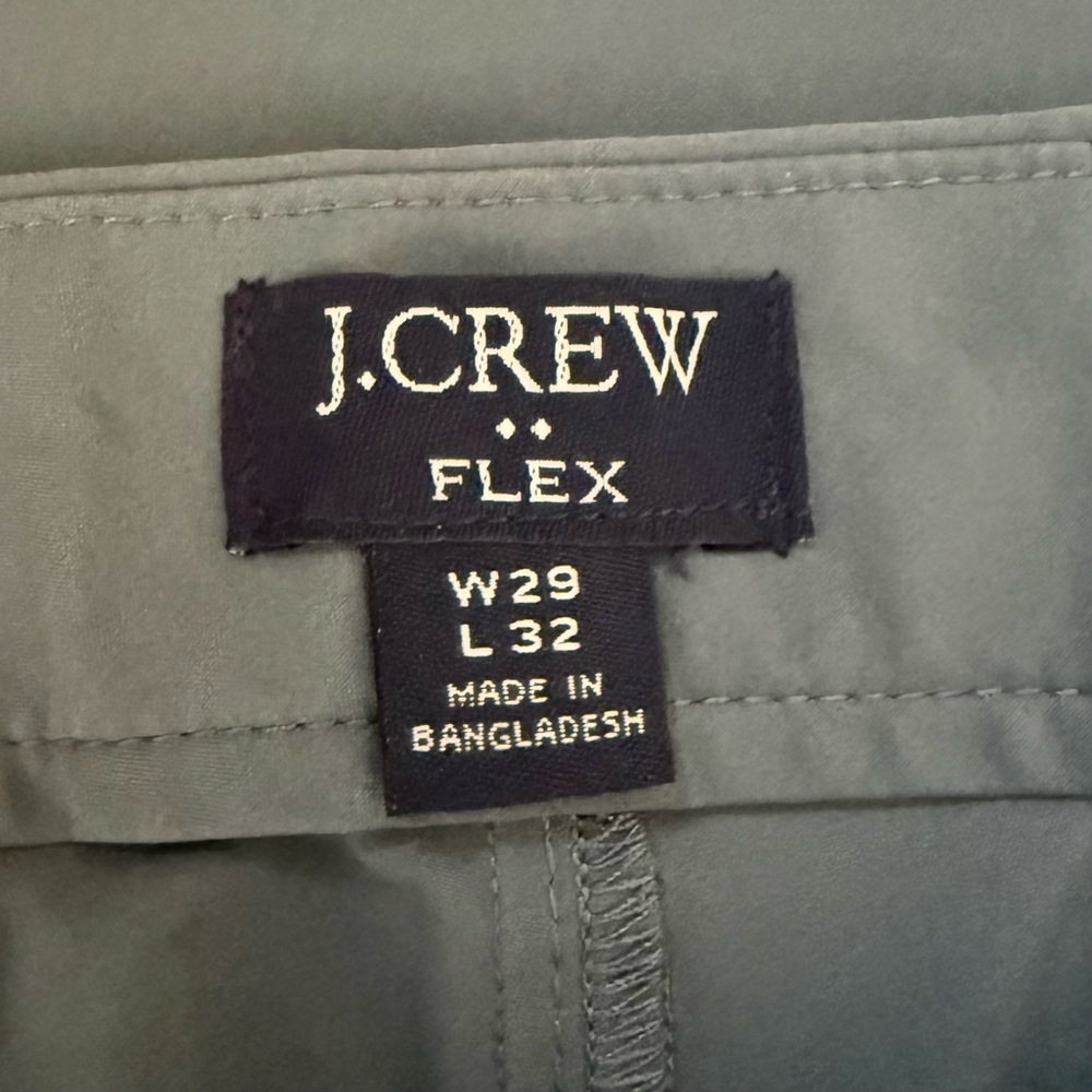 J Crew Flex Slim Fit Tech Pants Mens 29x32 Gray AA712 Performance Chino Like New - Picture 2 of 7